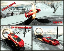 Snow Car Driving Stunts Sim 3D Affiche