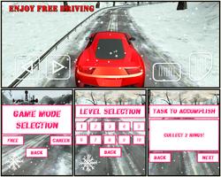 Snow Car Driving Stunts Sim 3D capture d'écran 2