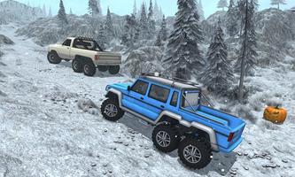 Snow Driving Offroad 6x6 Truck ภาพหน้าจอ 2