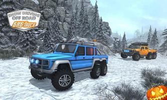 Snow Driving Offroad 6x6 Truck Affiche