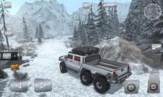 Snow Driving Offroad 6x6 Truck ภาพหน้าจอ 1