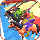 Fantastic Superhero Horse Riding: Wild Horse Games APK