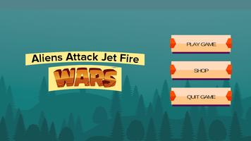 Alien Attack Jet Fire Wars plakat
