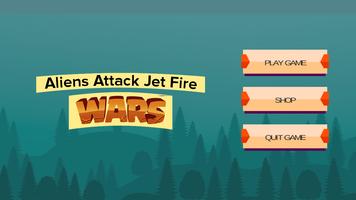 Alien Attack Jet Fire Wars Poster