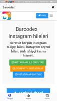 Poster Barcodex Instagram Takipçi