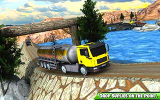 montanha cidade óleo carga caminhão Entrega jogos imagem de tela 2