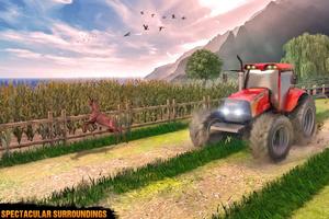 Forage Tractor Farming Drive Affiche