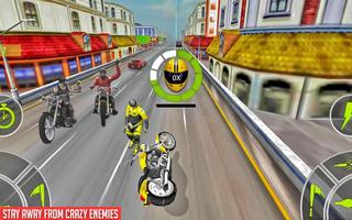 Highway Bike Attack Racer اسکرین شاٹ 1