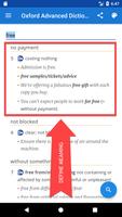 Oxford Advanced Dictionary screenshot 2