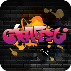 Graffiti step by step icon