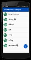 Myanmar Font Styles For SAMSUNG Screenshot 1