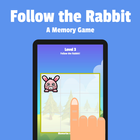 Follow the Rabbit Memory Game Zeichen