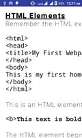 HTML Tags Basics Offline capture d'écran 1