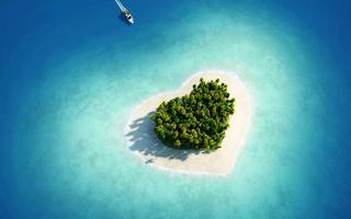 HD Beautiful Island Wallpaper Affiche