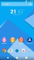 XPERIA Theme -Lollipop Blue Poster