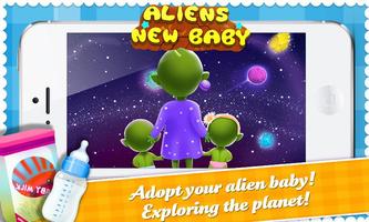 Mommys Cute Newborn Alien Baby Affiche