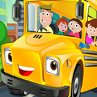 wheels on the bus go Nursery Rhymes Kids videos icône