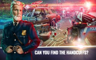 पुलिस गुप्तचर स्थल छिपी वस्तुएॅ खेल जासूसी जांच पोस्टर