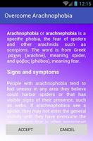 Overcome Arachnophobia poster