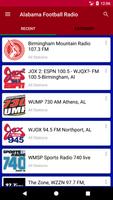 Alabama Football Radio Affiche