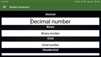 Number Conversion ポスター