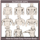 How to Draw Easy Human Body icon