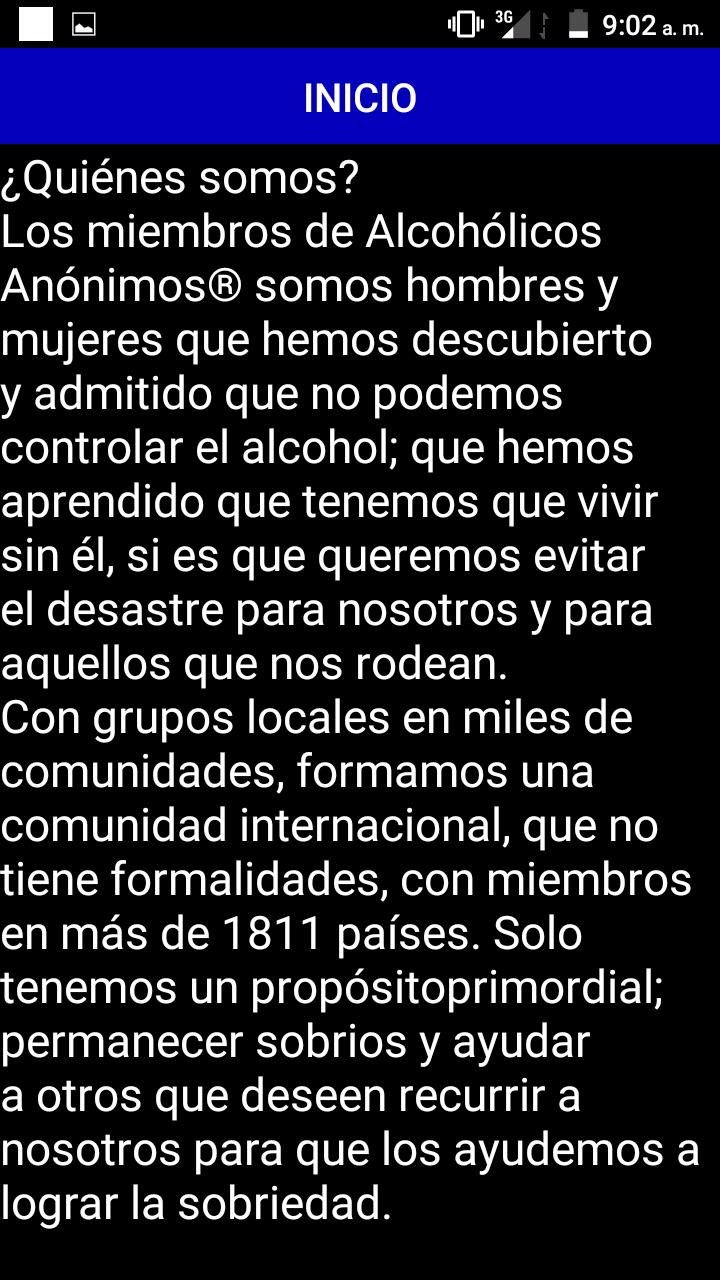 REFLEXIONES DIARIAS AA ALCOHÓLICOS ANÓNIMOS APK do pobrania na Androida REFLEXIONES DIARIAS AA ALCOHÓLICOS ANÓNIMOS APK do pobrania na Androida