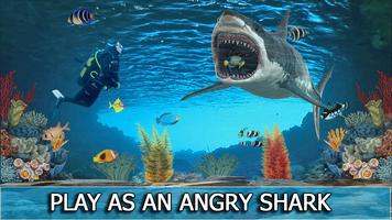 Hungry Wild Shark Sim captura de pantalla 1