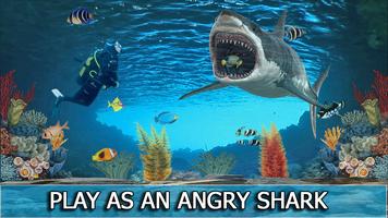 Hungry Wild Shark Sim اسکرین شاٹ 1