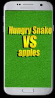 Hungry Snake vs apples Affiche
