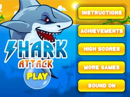 Shark Hungry Attack - Shark Hungry World Games โปสเตอร์