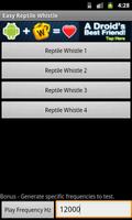 Easy Reptile Whistle capture d'écran 1