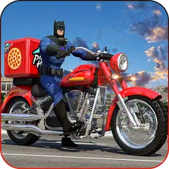 Bat Superhero: City Pizza Delivery APK 下載