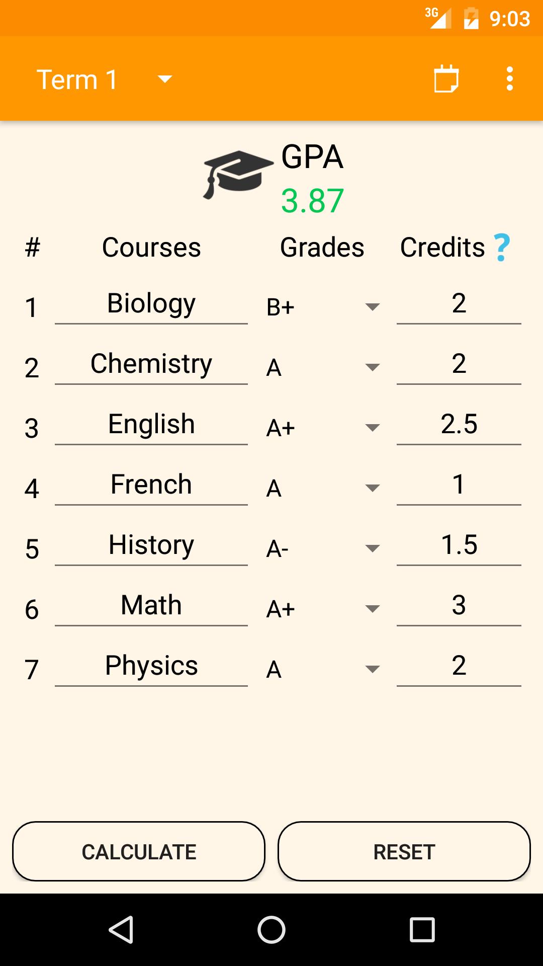 GPA Calculator for Android - APK Download