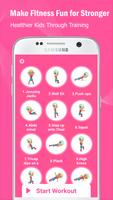 Kids workout at home poster