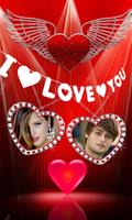 Love Locket photo Frame & Couple Love Heart Frame poster