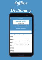 Malay English Dictionary plakat