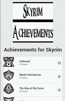 Achievements for Skyrim پوسٹر