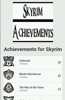 Achievements for Skyrim ポスター