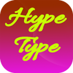 HypeType App texto animado em fotos para o Android