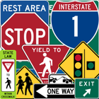 US Traffic and Road Signs icône