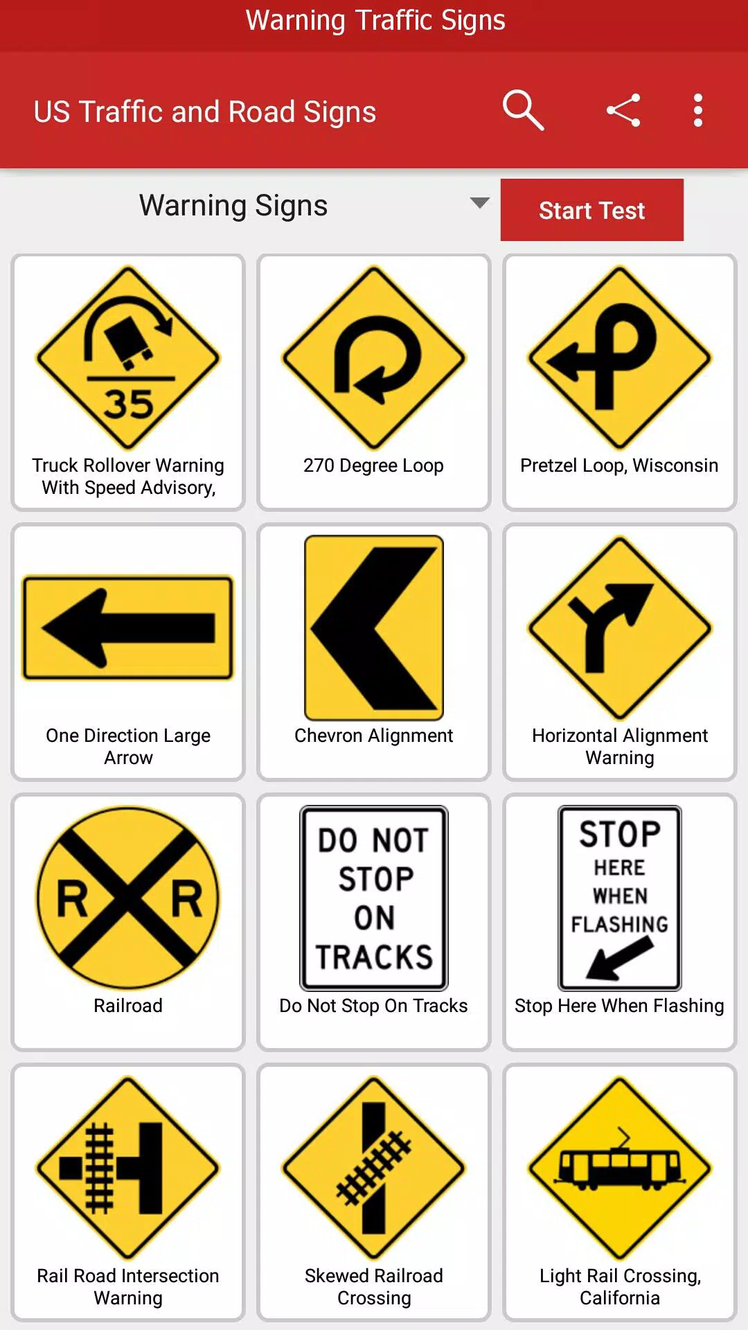 USA Traffic Signs Road Signs Test Flash Cards DMV Permit, 43 OFF