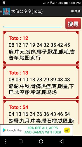 大伯公多多 Toto For Android Apk Download