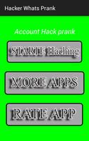 Hacker Account Whatsp Prank poster