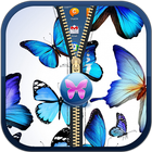 Butterfly blue Lock Screen icono