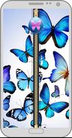 Butterfly blue Lock Screen poster