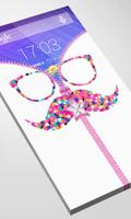 Hipster Zipper Lock Screen syot layar 2