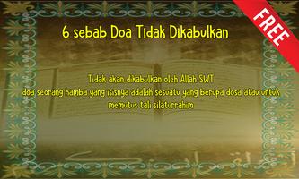 6 sebab Doa Tidak Dikabulkan poster