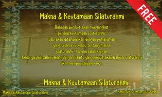 Makna & Keutamaan Silaturahmi پوسٹر