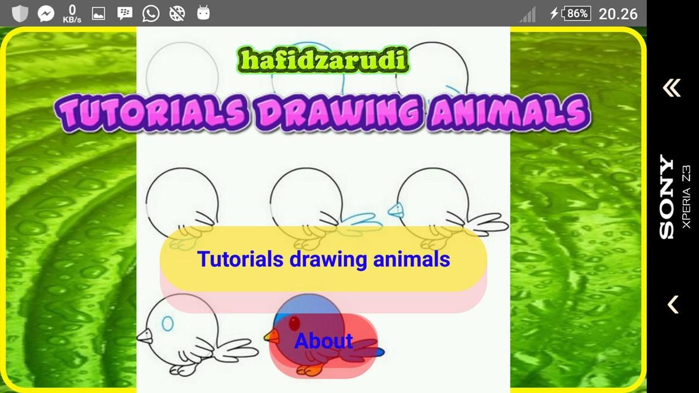 Tutorial Menggambar Binatang APK Download Gratis Seni Desain APL